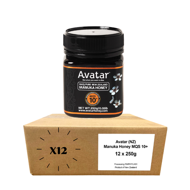 Avatar Honey MGO500 250g Jars  Carton Branded